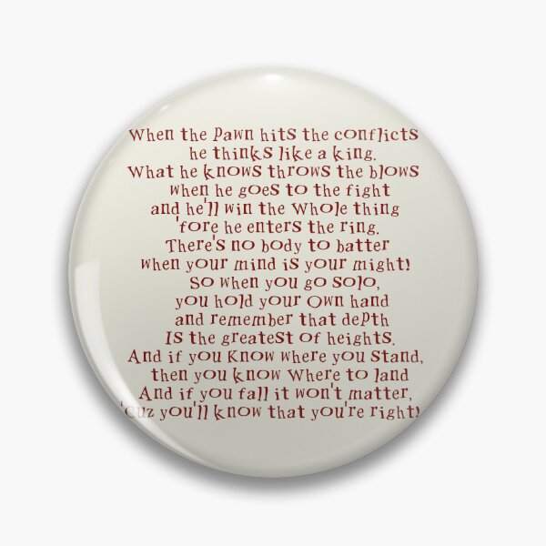 Item preview, when the pawn hits the conflict he thinks like a king fiona apple album designed and sold by Kyna Arts.
