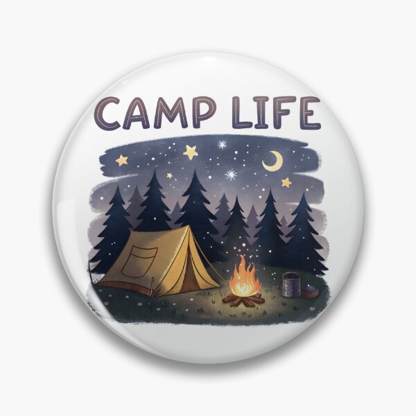 Item preview, night camp life designed and sold by GogoGrove.