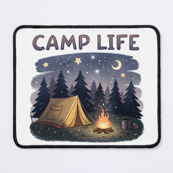 Item preview, night camp life designed and sold by GogoGrove.