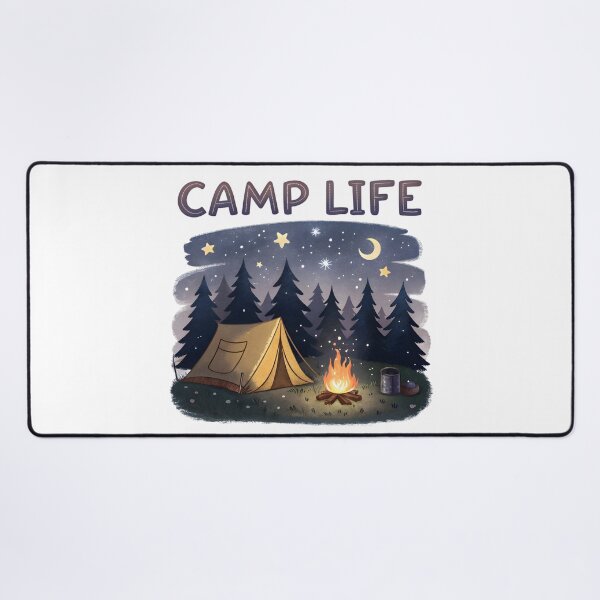 Item preview, night camp life designed and sold by GogoGrove.