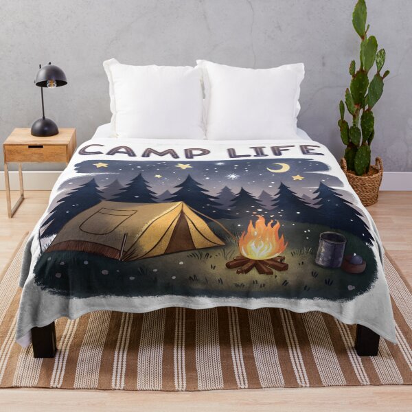 Item preview, night camp life designed and sold by GogoGrove.