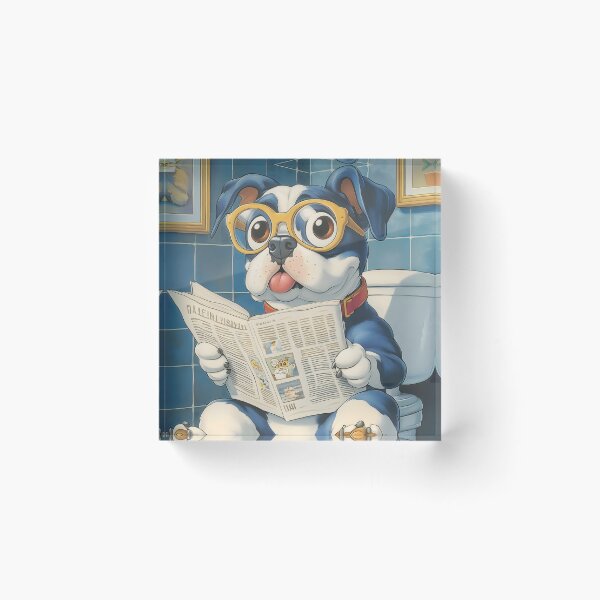 Item preview, Animal Toilet Adorable Fluffy Panda Enjoys Reading Morning Newspaper Pages designed and sold by mildaclairmo.