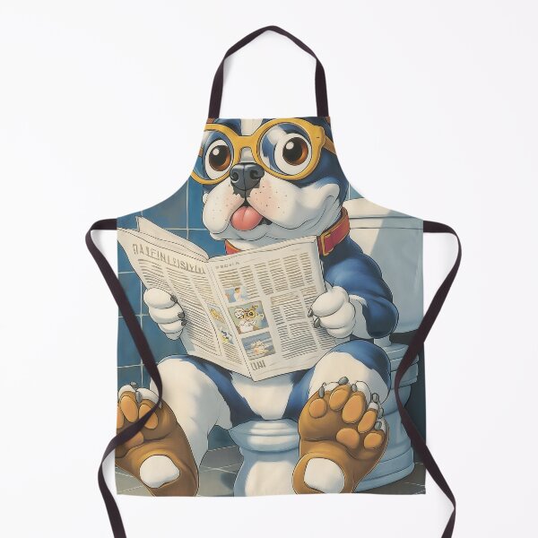 Item preview, Animal Toilet Adorable Fluffy Panda Enjoys Reading Morning Newspaper Pages designed and sold by mildaclairmo.