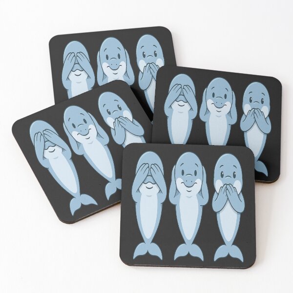 Item preview, Three wise Dolphins see / hear/ speak no evil designed and sold by JamesDunican.