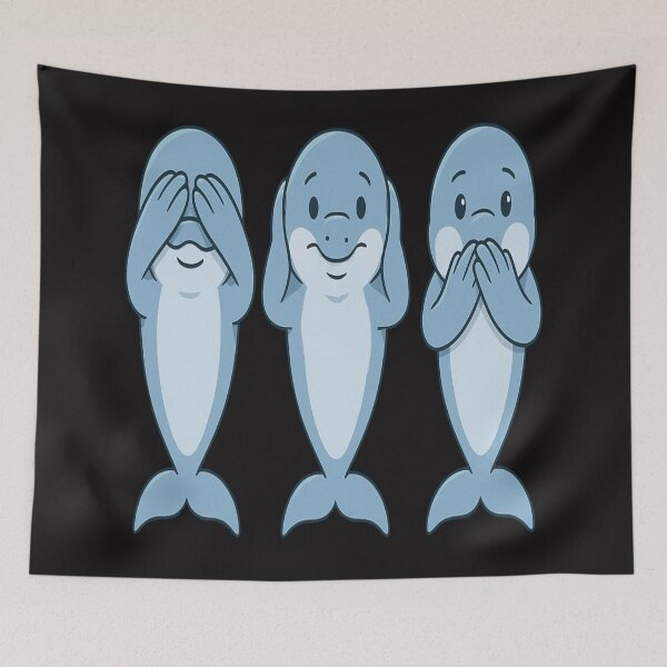 Item preview, Three wise Dolphins see / hear/ speak no evil designed and sold by JamesDunican.