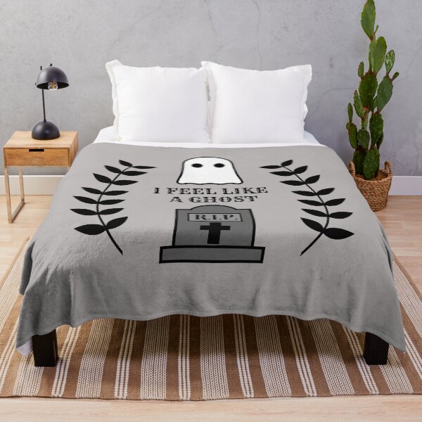 Item preview, I Feel Like A Ghost - Grey & White designed and sold by TheeForestFox Shop.