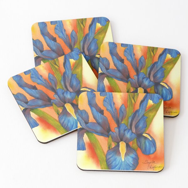 Item preview, Bold & Beautiful Blue Iris — Strength in Bloom designed and sold by Modish Homestead Works by Gayela Chapman.