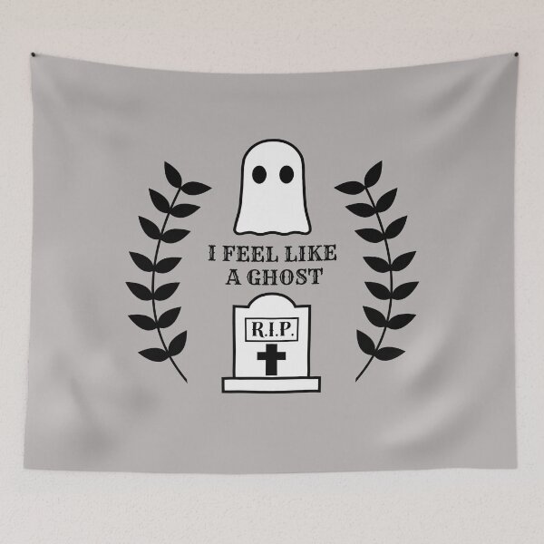 Item preview, I Feel Like A Ghost - White designed and sold by TheeForestFox Shop.
