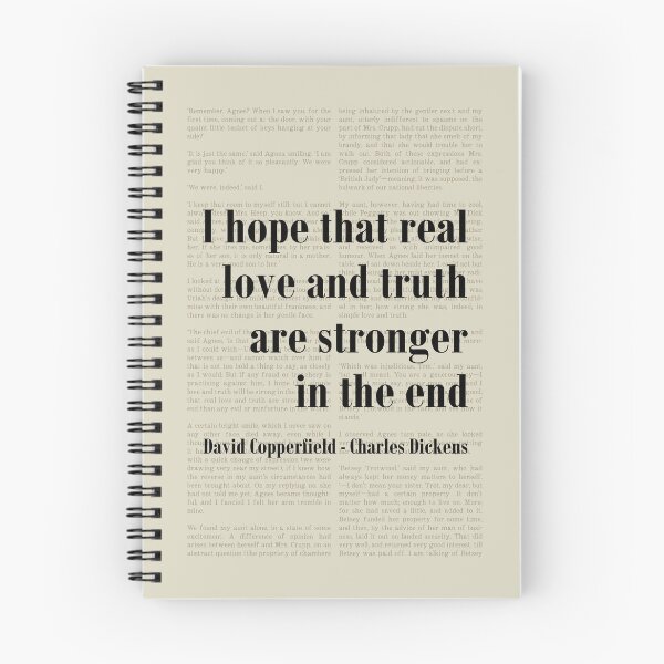 Item preview, Amor y verdad David Copperfield Cita de Charles Dickens designed and sold by kakarikihill.