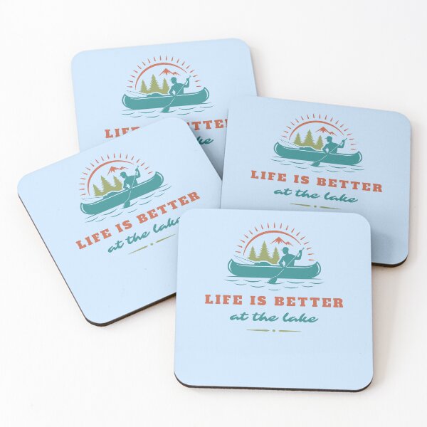 Item preview, Life is Better at the Lake designed and sold by Rue Market.