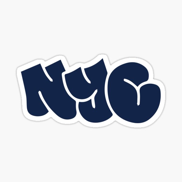 Item preview, NYC - New York City Graffiti Sticker designed and sold by Ryan Richfield.