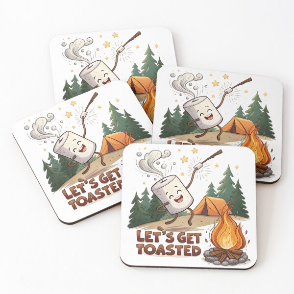 Item preview, let's get toasted marshmallow designed and sold by GogoGrove.