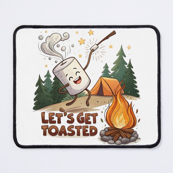 Item preview, let's get toasted marshmallow designed and sold by GogoGrove.