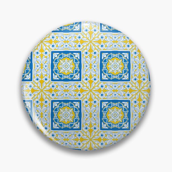 Item preview, Mediterranean vintage tile pattern designed and sold by Sunnydesigner.