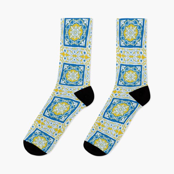 Item preview, Mediterranean vintage tile pattern designed and sold by Sunnydesigner.