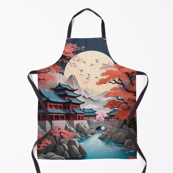 Item preview, Ancient Chinese City Illustration | Traditional Eastern Architecture Art | Historic China Landscape Poster | Cultural Heritage Digital Print | Vintage Asian Travel Design designed and sold by PaintedPixels01.