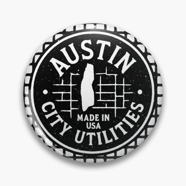 Item preview, Austin Manhole Cover. Bold Urban Design with Texas Spirit designed and sold by Urban designs by PiMediaDen.