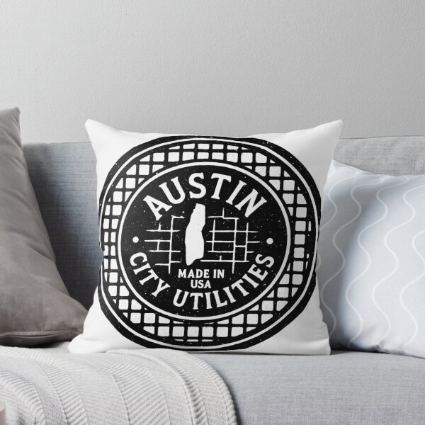 Item preview, Austin Manhole Cover. Bold Urban Design with Texas Spirit designed and sold by Urban designs by PiMediaDen.