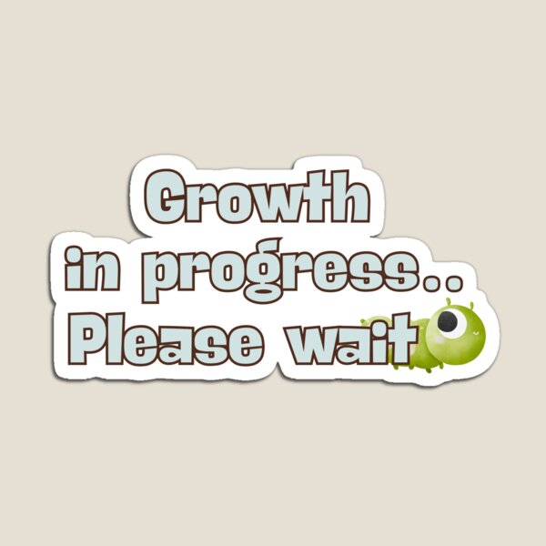 Item preview, Cute Worm Peeking — Growth in Progress designed and sold by idealis.