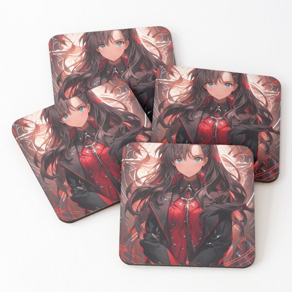 Item preview, Rin Tohsaka Fate Stay Night Anime Mage Elegant Portrait designed and sold by mildaclairmo.