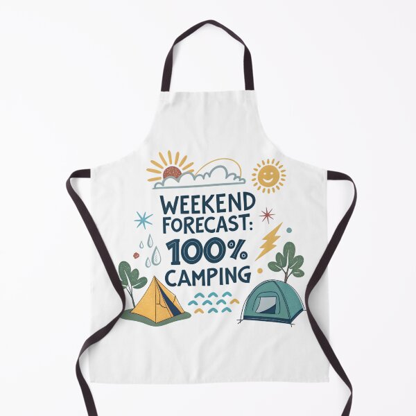 Item preview, weekend forecast 100%camping designed and sold by GogoGrove.