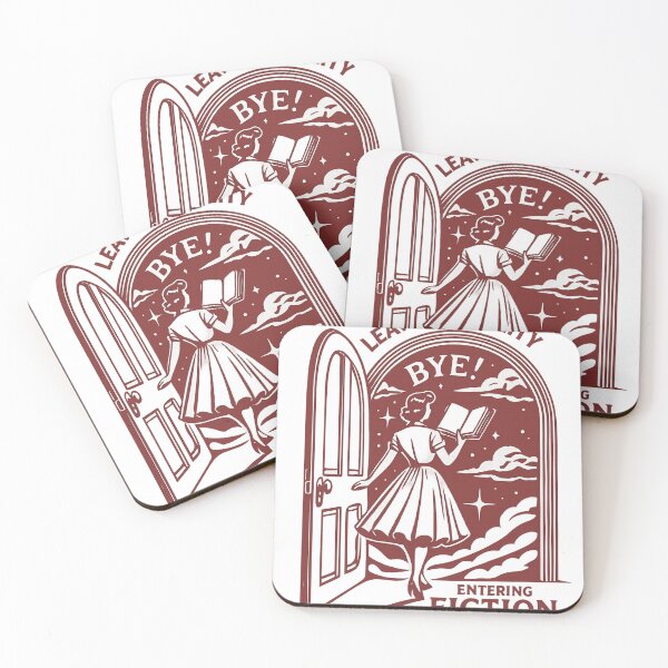 Item preview, Leaving Reality – Entering Fiction Book Lover Retro Design designed and sold by haitrieuic96.