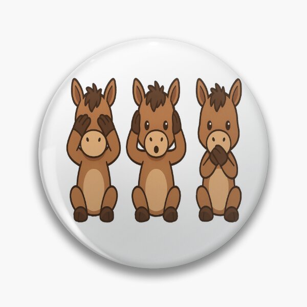 Item preview, Three wise Donkeys see / hear/ speak no evil  designed and sold by JamesDunican.