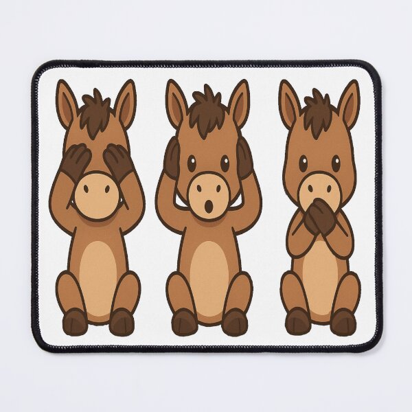 Item preview, Three wise Donkeys see / hear/ speak no evil  designed and sold by JamesDunican.