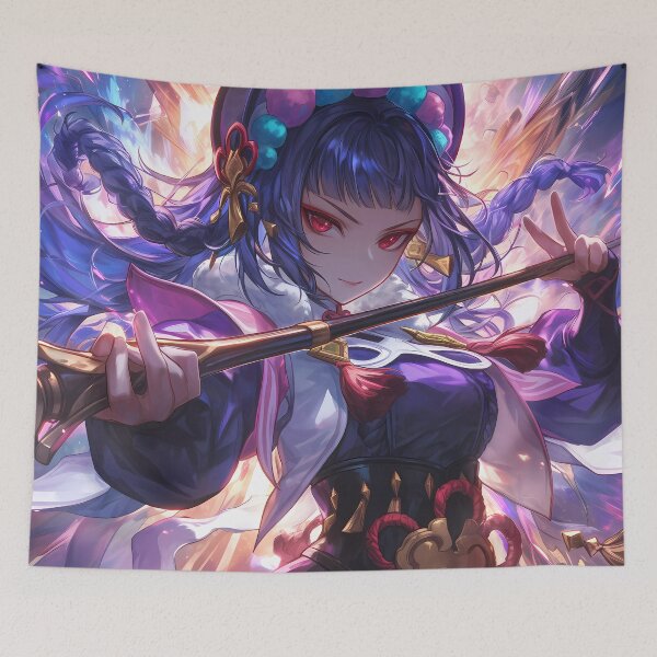 Item preview, Yun Jin Genshin Impact Game Cherry Blossom Elegance Portrait designed and sold by mildaclairmo.