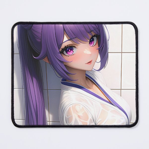 Item preview, Keqing Wet Look Purple Glow Genshin Impact Game Girl designed and sold by mildaclairmo.