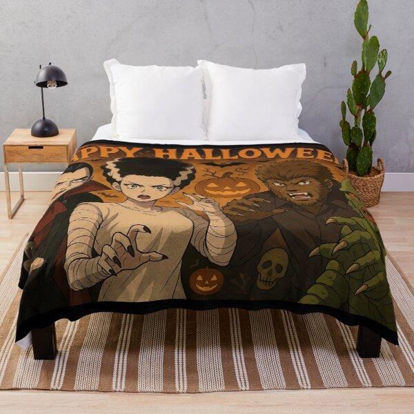 Item preview, Happy Halloween Anime Classic Monsters Tribute designed and sold by 90snerd.