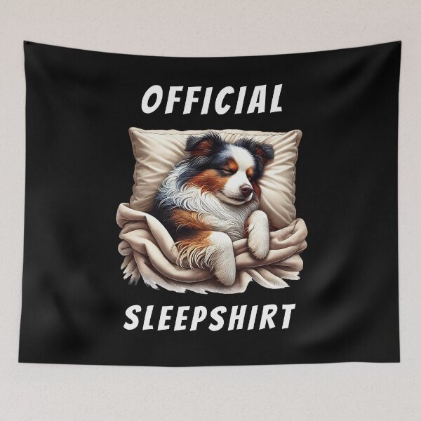 Item preview, Official Sleepshirt Australian Shepherd Lover Dog Mom Dad designed and sold by Kimberley King Art  King Art.