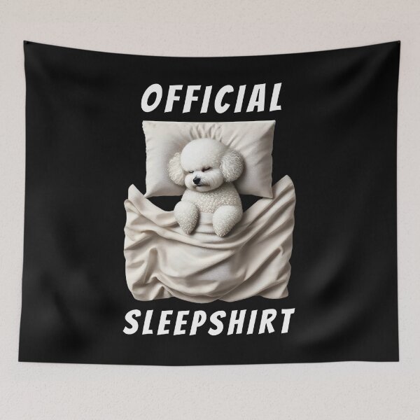 Item preview, Official Sleepshirt Bichon Frise Lover Dog Mom Dad designed and sold by Kimberley King Art  King Art.