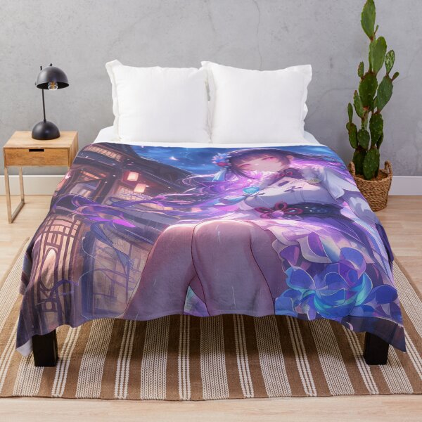 Item preview, Yun Jin Genshin Impact Game Opera Pier Wisteria Night designed and sold by mildaclairmo.
