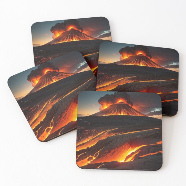 Item preview, Volcano Landscape designed and sold by vekotpu.