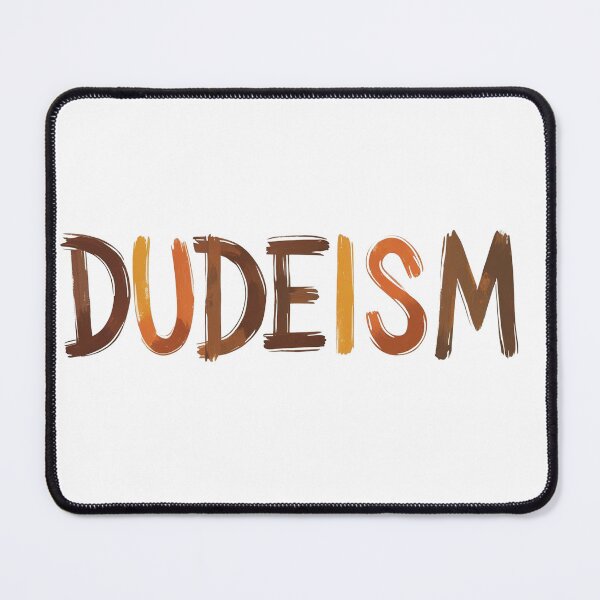 Item preview, Dudeism Brush Stroke Typography – Retro Chill Art Print designed and sold by Raptor-Art.