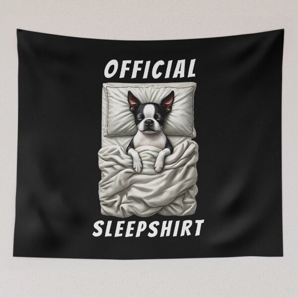 Item preview, Official Sleepshirt Boston Terrier Lover Dog Mom Dad designed and sold by Kimberley King Art  King Art.