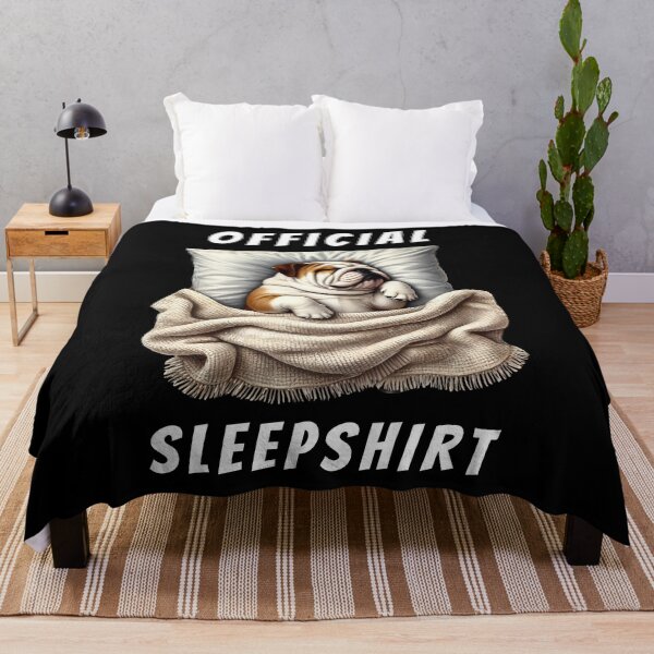 Item preview, Official Sleepshirt Bulldog Lover Dog Mom Dad designed and sold by Kimberley King Art  King Art.