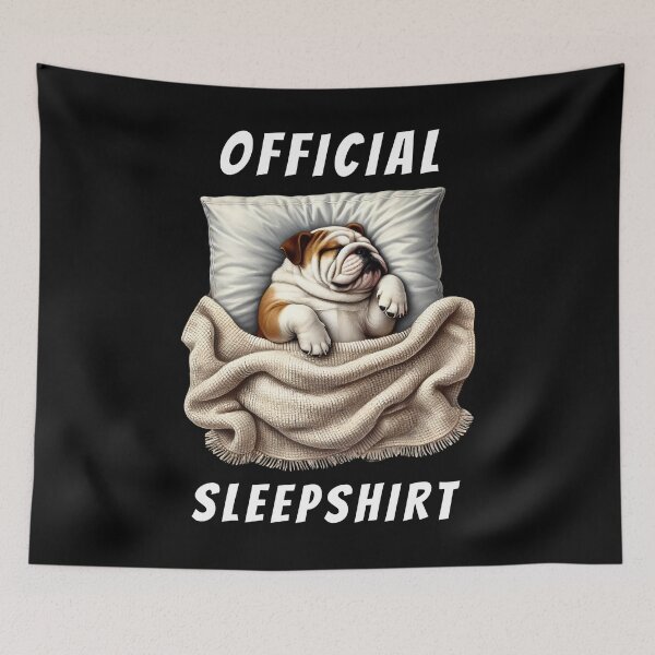 Item preview, Official Sleepshirt Bulldog Lover Dog Mom Dad designed and sold by Kimberley King Art  King Art.