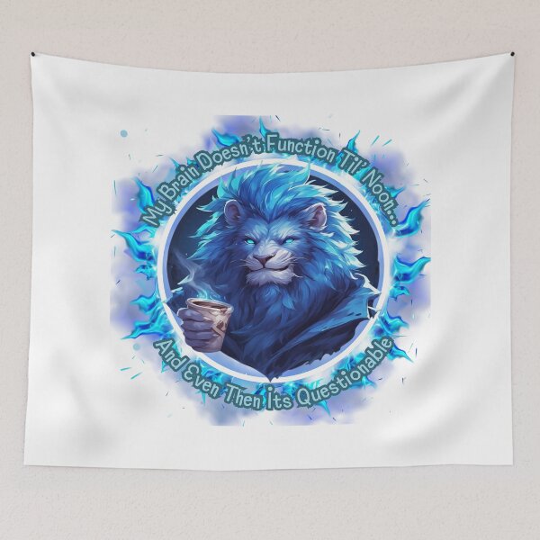 Item preview, Brain Doesn't Function (Lion) designed and sold by Shortyshadow4.