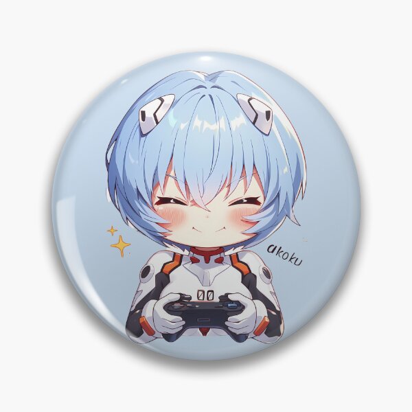 Item preview, Neon Genesis Rei Ayanami Joyful Gaming Quest Evangelion Anime Charm designed and sold by mildaclairmo.