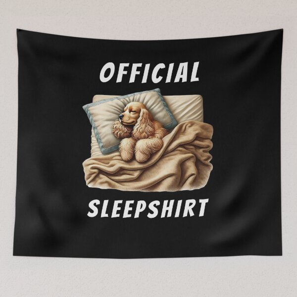 Item preview, Official Sleepshirt Cocker Spaniel Lover Dog Mom Dad designed and sold by Kimberley King Art  King Art.