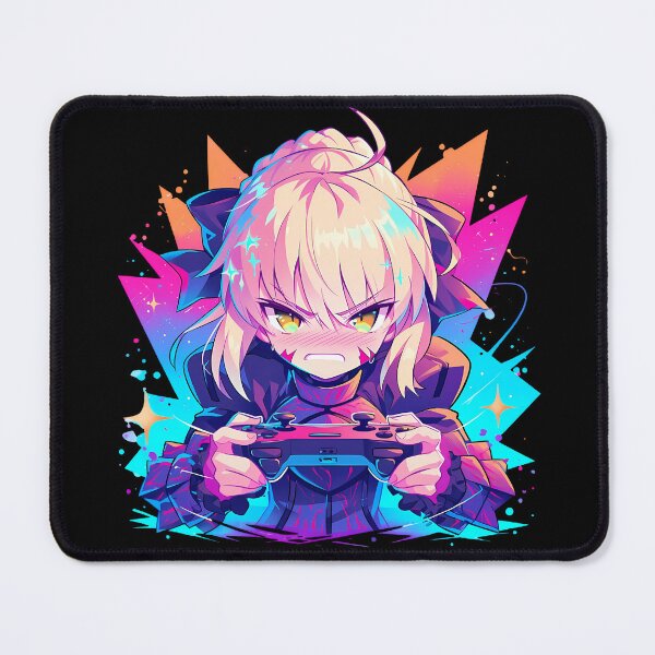 Item preview, Saber Alter Intense Gaming Power Fate Stay Night Anime designed and sold by mildaclairmo.