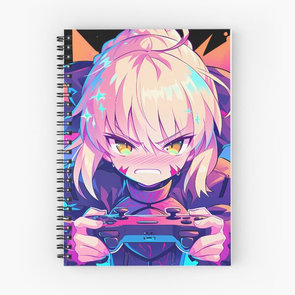 Item preview, Saber Alter Intense Gaming Power Fate Stay Night Anime designed and sold by mildaclairmo.