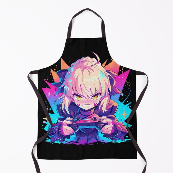 Item preview, Saber Alter Intense Gaming Power Fate Stay Night Anime designed and sold by mildaclairmo.
