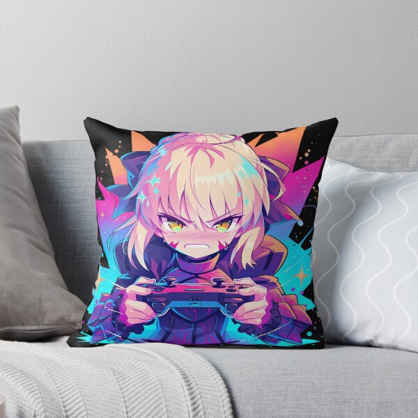 Item preview, Saber Alter Intense Gaming Power Fate Stay Night Anime designed and sold by mildaclairmo.
