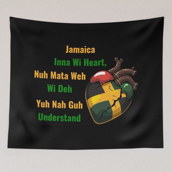 Item preview, Jamaica Inna Wi Heart | Jamaican Independence Day | Proud Jamaican | Jamaica Heart designed and sold by TeesByAngelzB.
