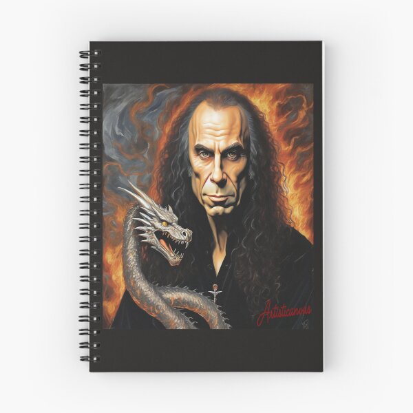 Item preview, "Ronnie James Dio: Legendary Metal Icon in Flames" designed and sold by Artisticanvas.