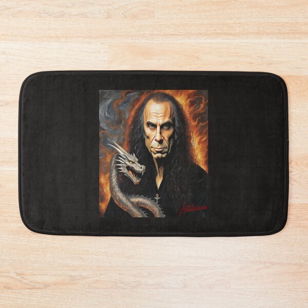Item preview, "Ronnie James Dio: Legendary Metal Icon in Flames" designed and sold by Artisticanvas.