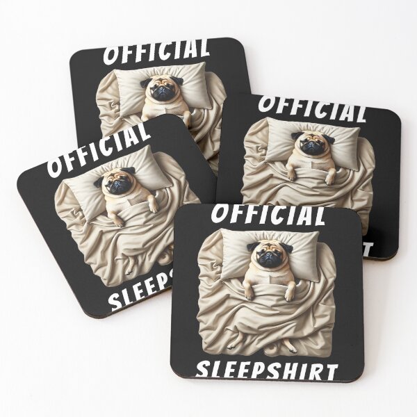 Item preview, Official Sleepshirt Pug Lover Dog Mom Dad designed and sold by Kimberley King Art  King Art.